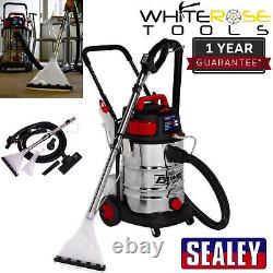 Sealey Valet Machine Wet & Dry 30L Stainless Drum Cleaner Garage Workshop