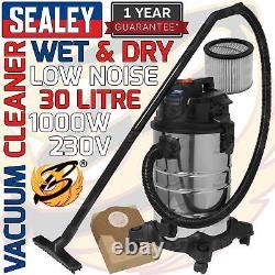 Sealey Wet And Dry Vacuum Cleaner 20l 1000w / 240v Water Dirt Carpet Washer