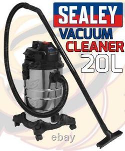 Sealey Wet And Dry Vacuum Cleaner 20l 1000w / 240v Water Dirt Carpet Washer