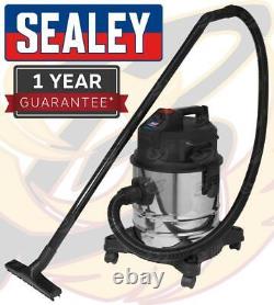 Sealey Wet And Dry Vacuum Cleaner 20l 1000w / 240v Water Dirt Carpet Washer