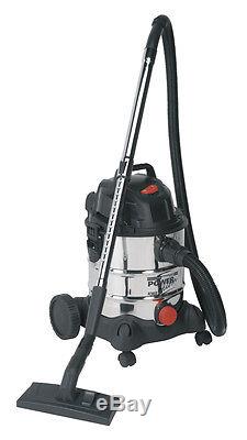 Sealey vacuum cleaner industrial wet & dry 20ltr 1250with230v stainless drum