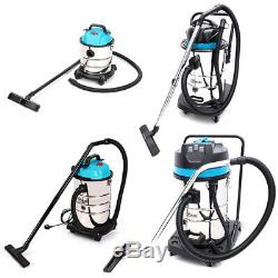 Stainless Steel Wet & Dry Vacuum Cleaner 20/30/50/80L Commercial Home Clean Tool