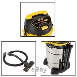 Stanley Wet/Dry Vacuum Cleaner Stainless Steel Hoover 900W 10 Gallon, 38 Litre