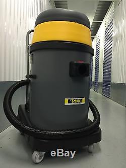 Star602P WET/DRY Industrial vacuum cleaner 80L 2 X Power Twinflo Motor 2400W