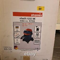 Starmix eSwift 1232 hk Wet and dry vacuum cleaner 110 V. Brand New opened box