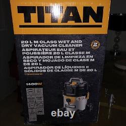 Titan Vacuum Cleaner Wet & Dry Electric TTB922VAC-M 20L 1400W BRAND NEW