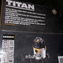 Titan Vacuum Cleaner Wet & Dry Electric TTB922VAC-M 20L 1400W BRAND NEW