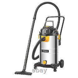 Titan Wet And Dry Vacuum Cleaner Electric Hoover Wheeled Heavy Duty 1500W 40Ltr
