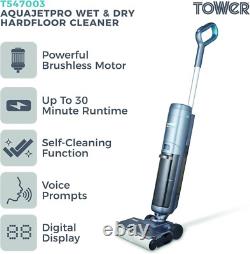 Tower T547003 AquaVac Pro Cordless Wet & Dry Hardfloor Cleaner