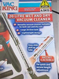 Vac King 20L Wet & Dry Vacuum Cleaner (230V) Dust Bag Included CVAC20P