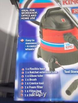 Vac King 20L Wet & Dry Vacuum Cleaner (230V) Dust Bag Included CVAC20P