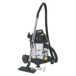 Vac Wet & Dry Vacuum Cleaner Industrial 20L 1250W 110V Sealey PC200SD110V