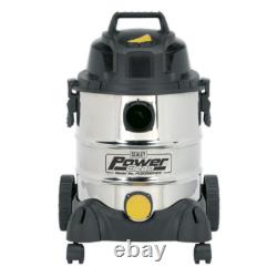 Vac Wet & Dry Vacuum Cleaner Industrial 20L 1250W 110V Sealey PC200SD110V