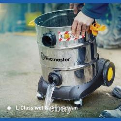 Vacmaster 110V L Class Wet and Dry Vacuum Cleaner 30L Industrial Dust Extracto