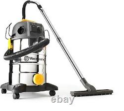 Vacmaster Industrial Dust Extractor PTO Wet & Dry Vacuum Cleaner 30L 240V 1400W