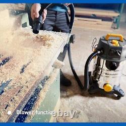 Vacmaster Industrial Dust Extractor PTO Wet & Dry Vacuum Cleaner 30L 240V 1400W