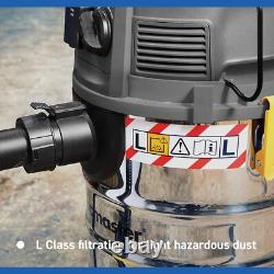 Vacmaster Industrial Dust Extractor PTO Wet & Dry Vacuum Cleaner 30L 240V 1400W
