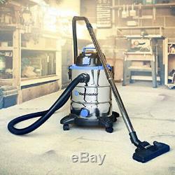 Vacmaster Wet and Dry Vacuum Cleaner Powerful 1500W Vac 30L