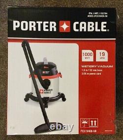 Vacuum Cleaner Wet/Dry 19 Litre by Porter Cable New with original box