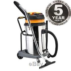 Vacuum Cleaner Wet Dry Industrial Commercial Powerful Stainless Steel 30L 60L 80