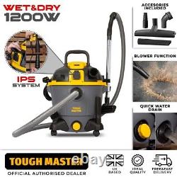 Vacuum Cleaner Wet and Dry Industrial 35L Hoover 1200W With Power Socket