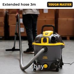 Vacuum Cleaner Wet and Dry Industrial 35L Hoover 1200W With Power Socket