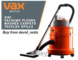 Vax MultiVax 3 in 1 Wet & Dry Vacuum Carpet Cleaner NEW & VAT Receipt