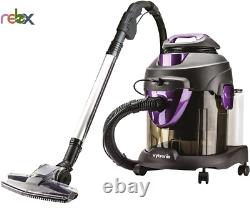 Vytronix Wet & Dry Vacuum Cleaner, WSH60 Washer & Blower, 1600W, Grey/ Purple