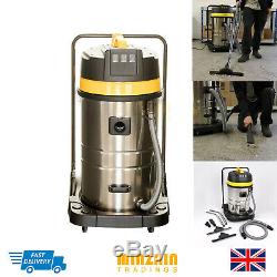 WET AND DRY VAC VACUUM CLEANER INDUSTRIAL 80L LITRE 3000W CARWASH HOOVER New