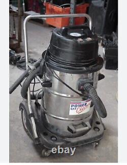 WET & Dry Industrial Vacuum Cleaner 2400w Stainless Steel With Swivel Emptying