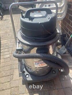 WET & Dry Industrial Vacuum Cleaner 2400w Stainless Steel With Swivel Emptying