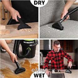 WORKPRO Wet and Dry Vacuum Cleaner 1200W, 3-in-1 10L with Blow Fuction for Home