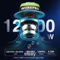 WORKPRO Wet and Dry Vacuum Cleaner 1200W for Cleaning Stainless Steel Tank