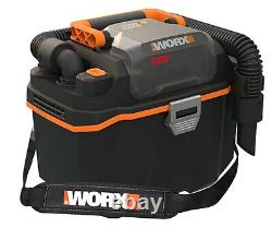 WORX WX031 18V Cordless Battery Compact Wet & Dry Vacuum Cleaner 4.0Ah Battery