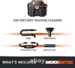 WORX WX031.9 18V (20V MAX) Cordless Compact Wet/Dry Vacuum Cleaner