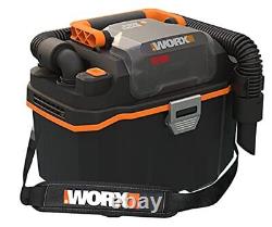 WORX WX031.9 18V (20V MAX) Cordless Compact Wet/Dry Vacuum Cleaner, Black
