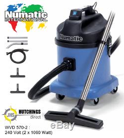 WVD570-2 Wet/Dry Twin Motor Industrial Commercial Vacuum Cleaner Numatic