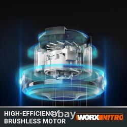 WX031.9 18V (20V MAX) Cordless Compact Wet/Dry Vacuum Cleaner, Black