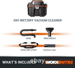 WX031.9 18V (20V MAX) Cordless Compact Wet/Dry Vacuum Cleaner Black