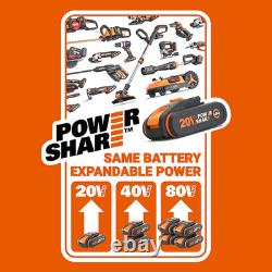 WX031.9 18V (20V MAX) Cordless Compact Wet/Dry Vacuum Cleaner, Black