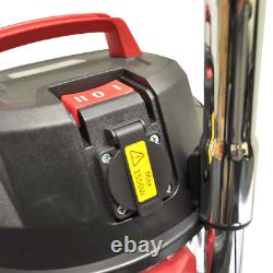 Wet And Dry Vacuum Cleaner 30L RocwooD Stainless Steel 1400W 230V Cleaning