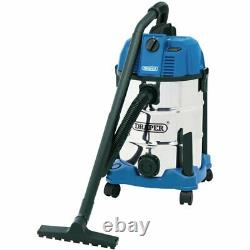 Wet And Dry Vacuum Cleaner With Stainless Steel Tank, 30L, 1600W Draper 20523