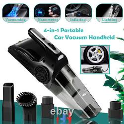 Wet&Dry 6000Pa Vacuum Cleaner Portable Car Air Compressor Digital Tire Air Pump