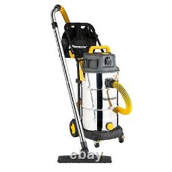 Wet & Dry L Class Vacuum Cleaner 38L Dual HEPA Filtration Vacmaster