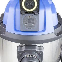 Wet & Dry Vac Industrial Vacuum Cleaner 30L Blower 1400W Front socket HYVI3014