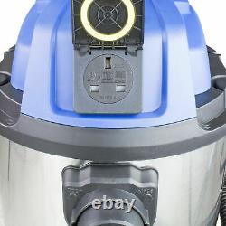 Wet & Dry Vac Industrial Vacuum Cleaner 30L Blower 1400W HYV13014