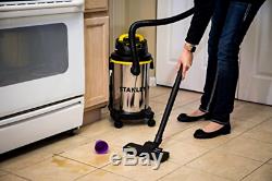 Wet Dry Vac Shop Vacuum 4 Gallon 4HP Cleaner S Steel Portable 8 Accessories