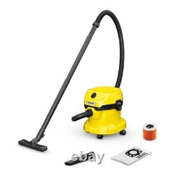 Wet & Dry Vacuum Cleaner 1000W Blower Function, 12L Plastic Tank, Nozzles Incl