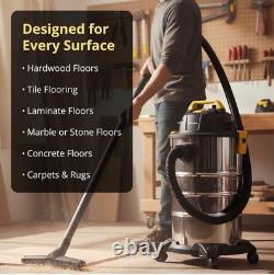 Wet & Dry Vacuum Cleaner 30L with Push Clean Filter 240V L Class Industrial Dust