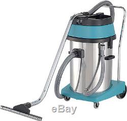 Wet & Dry Vacuum Cleaner 60L, Commerical Stainless Steel 60 Litre Low Noise